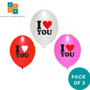 Party Balloons I Love You 12" Super Bright Weddings Anniversary Valentine Day - Picture 1 of 5