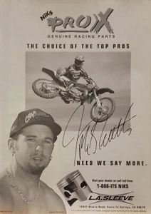 1994 Niks Pro X Motocross Racing Parts Print Ad Jeremy McGrath Yamaha - Picture 1 of 1