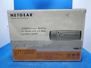 NETGEAR Wireless-G USB 2.0 Adapter 54 MBPS WG111US New in Box Sealed - Picture 1 of 6