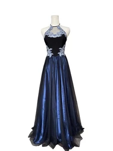 VTG Blondie Nites Y2K Prom Dress Sz1 Beaded Mesh Pageant Ball Gown Fairy Grunge - Picture 1 of 11