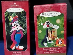 HALLMARK KEEPSAKE LOONEY TONES ORNAMENT SYLVESTER & BUGS BUNNY 3.5" - Bild 1 von 8