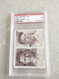 1941 Doubleplay #31/32 Mel Ott PSA 3 HOF