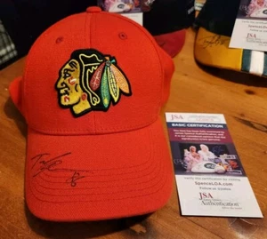Chicago Blackhawks Teuvo Teravainen Hockey Cap Hat Signed Autographed  AUTO JSA - Picture 1 of 3