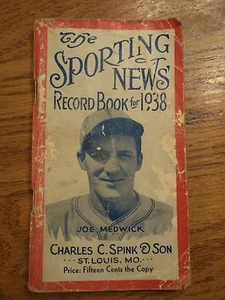 1938 THE SPORTING NEWS RECORD BOOK - Picture 1 of 9