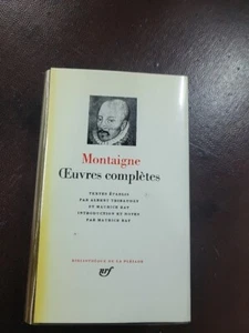 LIVRE PLEIADE MONTAIGNE OEUVRES COMPLETES 1962 N° 2 - Bild 1 von 8