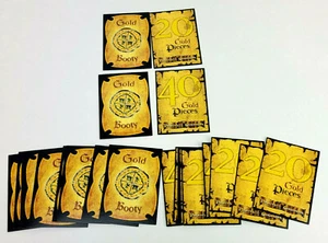 Piratas del Caribe DVD Caza del Tesoro 2006 Repuesto TARJETAS BOTÍN DORADO 25 - Imagen 1 de 7