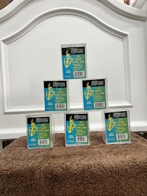 NEW 3-PACK ULTRA PRO 100 COUNT 2-PIECE STORAGE TRADING CARD BOX HOLDER SPORTS - Image 1 of 3