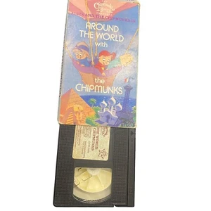 Around The World With The Chipmunks VHS Tape Alvin And The Chipmunk RARE - Picture 1 of 2