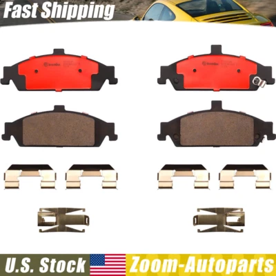 Juego de pastillas de freno delanteras NAO de cerámica para Chevy Malibu Oldsmobile Cutlass Alero Brembo Foto 1 de 2