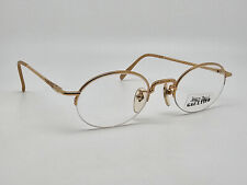 Jean Paul Gaultier 55-7104 vergoldete halbrandlose Brille Gestell Japan 45 mm