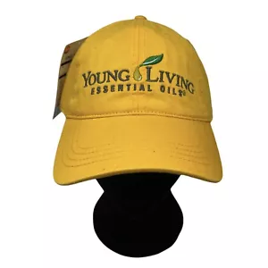 Young Living Essential Oils Yellow Strapback Hat Cap Adjustable — New With Tags! - Picture 1 of 8
