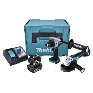 Makita DLX 2430 TJ Akku Combo Kit DDF 486 + DGA 504 + 2x Akku 5,0 Ah + Ladegerät - Bild 1 von 4