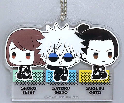 Charm acrilico Jujutsu Kaisen Satoru Gojo & Suguru Geto & Shoko Ieiri 6 cm - Immagine 1 di 1