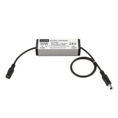 DC-DC Step UP converter IN=5-20V OUT=24V Connector 5.5x2.1mm Female to Male - Image 1 of 2