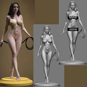 Kit Modelo Figura Resina Mujer Maravilla Sexy Niña 1/24 Sin Pintar Sin Montar - Imagen 1 de 12