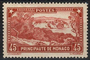 Briefmarke Monaco 123* postfrisch mit Scharnier - Bild 1 von 1