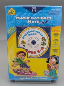 School Zone Interactive Math Ages 7-8 PC On Track Software Bilingual New - Picture 1 of 2