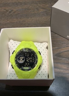 Reloj Pulsera Deportivo Cronógrafo Cuarzo Digital PUMA Todo Verde Damas/Hombres con Caja. Foto 1 de 3
