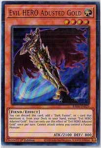 Evil HERO Oro Ajustado (UR) Ultra Raro RA04-EN029 Casi Nuevo - Imagen 1 de 1