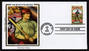 USA, SCOTT # 4341, COLORANO FDC COVER - TAKE ME OUT TO THE BASEBALL GAME 2008 - Picture 1 of 1