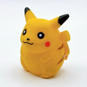 Pokemon Kids Pikachu Finger Puppet Soft Vinyl Mini Figure Bandai Japan Vintage - Picture 1 of 9