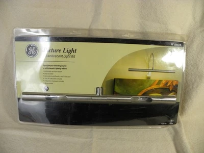 GE Picture Light Incandescent Kit 16" Brushed Nickel Model 15931 NEW IN PACKAGE - Image 1 of 4