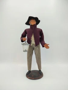 Santon de Provence, Terre cuite, Homme à la lanterne, Signé Simone Jouglas - Picture 1 of 13
