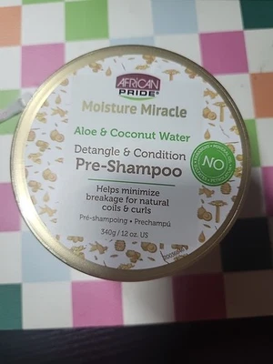 African Pride Pre-Shampoo Aloe and Coconut Water 12 oz New - Image 1 of 3