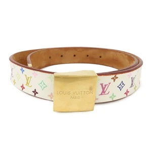 Louis Vuitton Monogram Multicolor Saint Tulle Carre Gürtel Blanc M9270 Gebraucht Kostenloser Versand - Bild 1 von 15