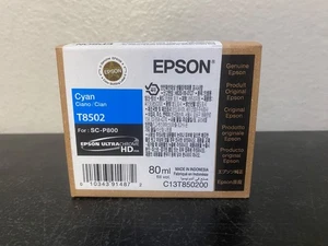 **NON EXPIRED** Genuine Epson T8502 Cyan, For SC-P800, Exp: 08/2027 - Picture 1 of 2