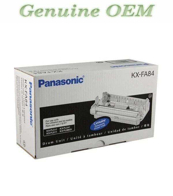 Unidad de batería Panasonic KX-FA84/KXFA84 original OEM, negra sellada genuina Foto 1 de 1