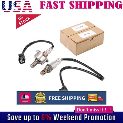 2PCS Upstream + Downstream 02 Oxygen O2 Sensor For 2006-2015 Honda Civic 1.8L L4 Foto 1 de 4