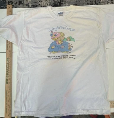 Vintage 1994 Precious Moments Chapel T Shirt XL Going to the Chapel Carthage MO - Image 1 of 4