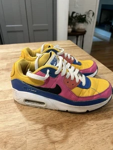 Size 4.5Y (GS) - Nike Air Max 90 Low Multi-Color Youth Rare - Picture 1 of 5