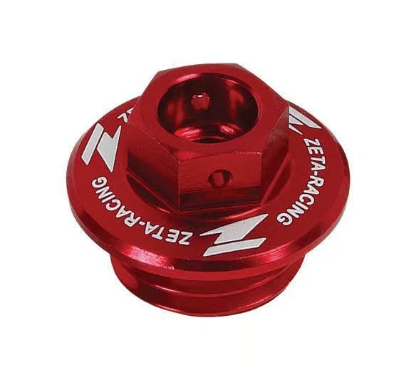Zeta Oil Filler Plug - Red Motorcycle ATV/UTV Street Bike Dirt Bike ZE89-2210 - Image 1 of 3