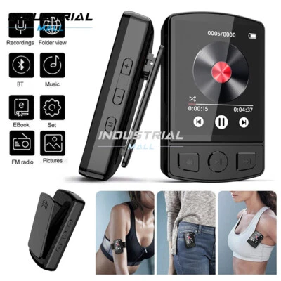 Clip MP3 Player Music Player with Bluetooth Voice Recorder Sports Music Speaker - Image 1 of 4