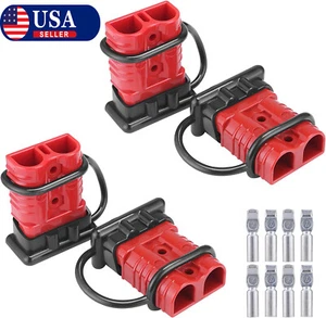 4X 50A/175A Autobatterie Schnellkupplung trennen Stromkabel Kabel Stecker - Bild 1 von 23