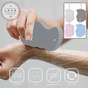 LAVA Ultra Soft Bath Body Shower Sponge Spa Scrub Exfoliating Dead Skin Remove - Picture 1 of 16