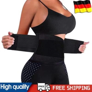Unisex Black Waist Trainer with Sticker Waist Trainer Belt for Women Body Shaper - Bild 1 von 30