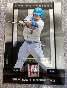 BRANDON CRAWFORD Giants 2008 Donruss Elite Extra Edition #11 Rookie Card RC MLB