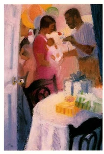 Congratulations New Baby Black African American Frederick Douglas Greeting Card - Picture 1 of 3