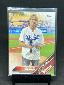 2016 Topps Update Keith Urban First Pitch Insert SP FP5