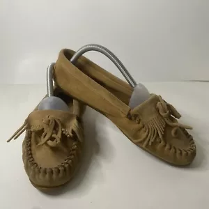 Minnetonka Mokassinschuhe Damen Buckskin Fahren Mokassin Schuhe 407T - US 9,5 - Bild 1 von 12