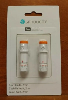 NEW 2019 Silhouette 2mm Kraft Blade 2 Pack Set for a cutter SILH-Blade-Kraft - Image 1 of 2