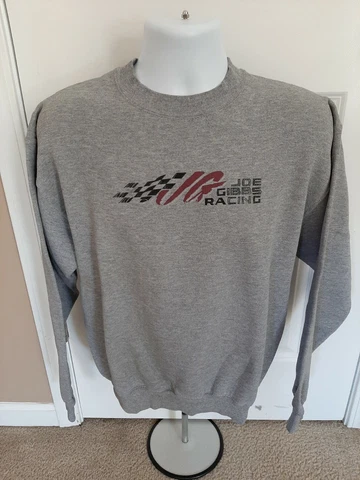 Joe Gibbs Racing Team Issued Medium Sweatshirt NASCAR Busch Truex Hamlin Bell Cover
