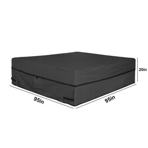 Spa Hot Tub Dust Cover Cap Waterproof Jacuzzi UV Proof Guard- 95x95x20inch Size - Picture 1 of 6