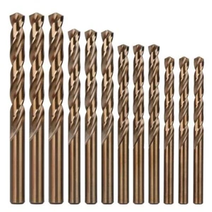 Brocas de cobalto HSS Co M35 de 1-13 mm de acero inoxidable 10 piezas broca de torsión de metal - Imagen 1 de 11