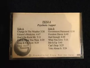 TESLA: PSYCHOTIC SUPPER Promotional CASSETTE tested Song & Emotion What You Give - Picture 1 of 9