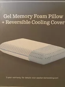 Belüftetes Gel Memory Foam Kissen mit reversibler Kühlabdeckung, zweiseitig, King - Bild 1 von 1