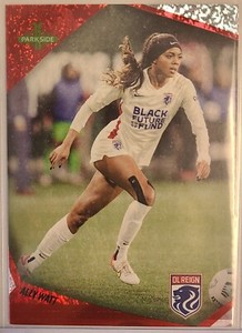 ALLY WATT 2022 PARKSIDE NWSL SHIMMER FOIL SP #10 071/100 OL REIGN!